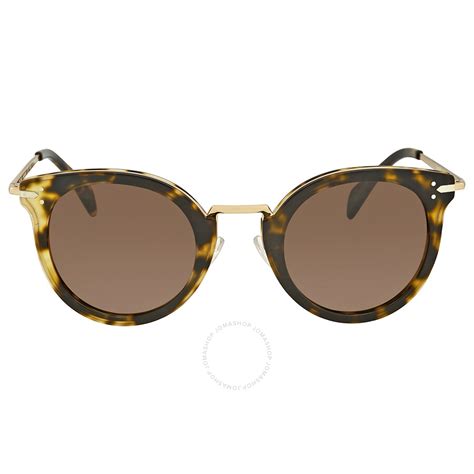 celine sunglasses cl 41373 s|Celine Lea Brown Round Sunglasses CL41373S HDEEC 48.